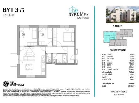 Prodej bytu, 4+kk, 81 m²