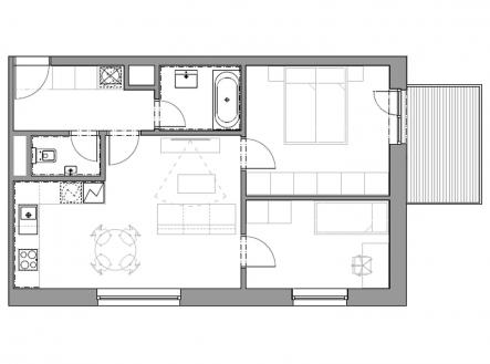 Prodej bytu, 3+kk, 66 m²