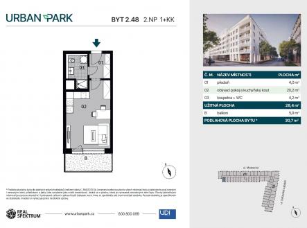 Prodej bytu, 1+kk, 34 m²