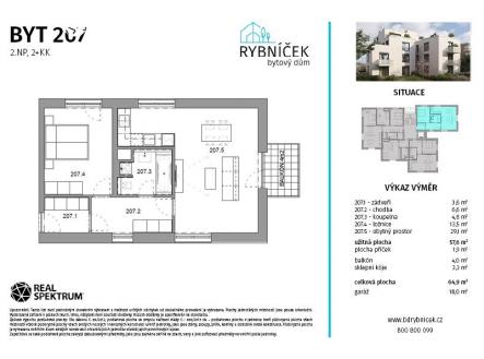 Prodej bytu, 2+kk, 65 m²
