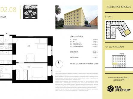 Prodej bytu, 2+kk, 47 m²