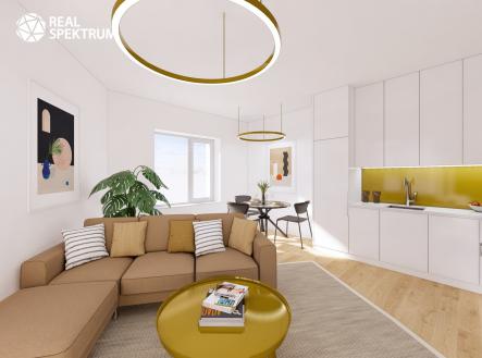 Prodej bytu, 1+kk, 48 m²