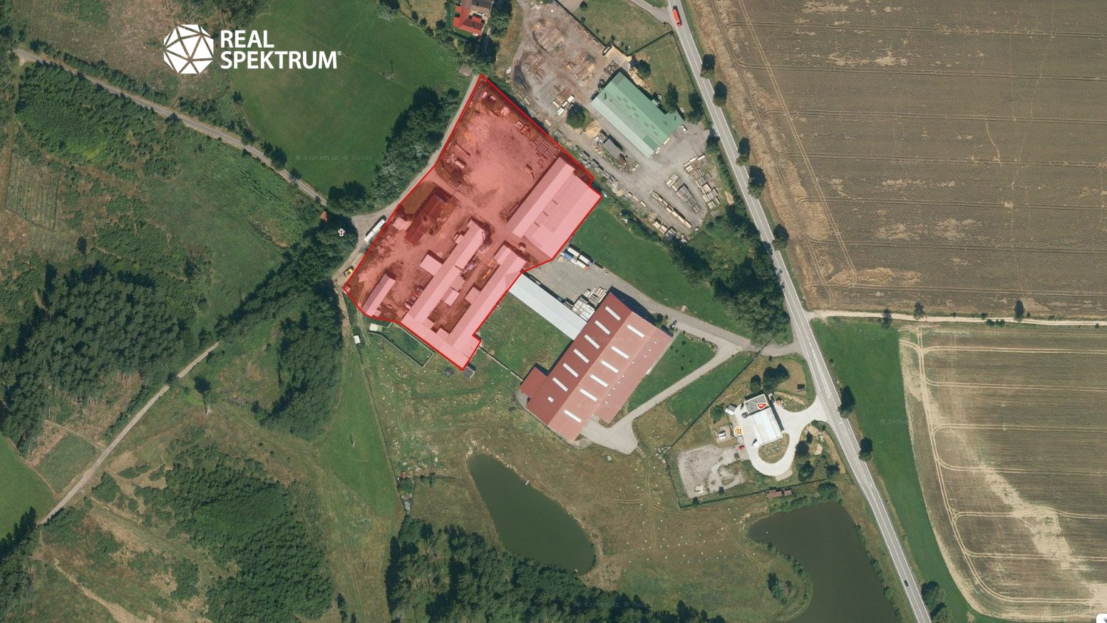 hladov - zákres areálu