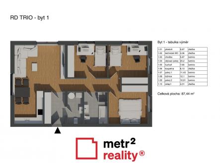 Prodej bytu, 4+kk, 87 m²