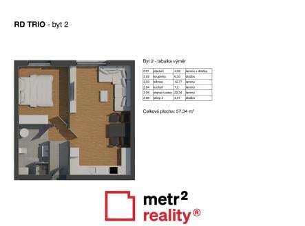 Prodej bytu, 2+kk, 53 m²