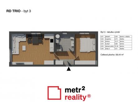 Prodej bytu, 2+kk, 54 m²