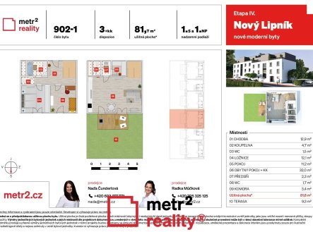 Prodej bytu, 3+kk, 82 m²