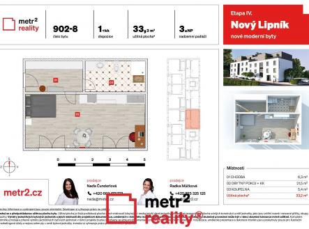 Prodej bytu, 1+kk, 33 m²