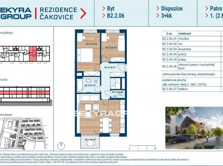 Prodej bytu, 3+kk, 73 m²