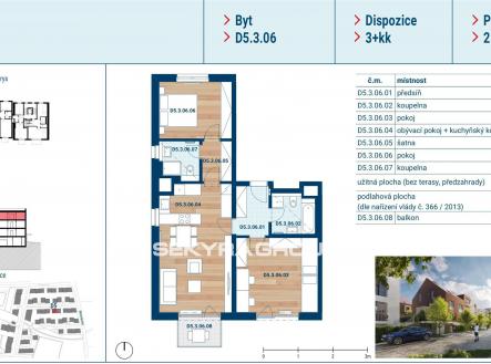 Prodej bytu, 3+kk, 77 m²