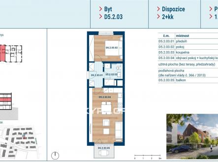 Prodej bytu, 2+kk, 52 m²