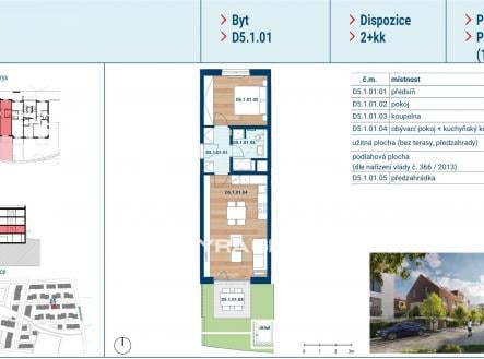 Prodej bytu, 2+kk, 52 m²