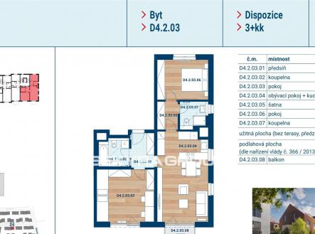 Prodej bytu, 3+kk, 77 m²