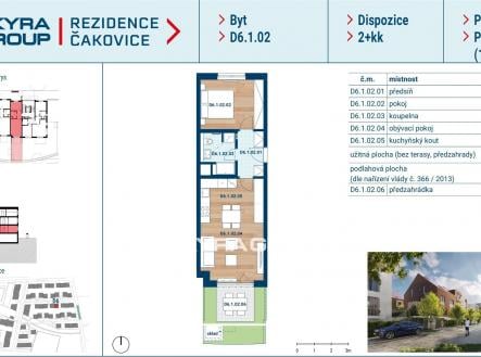 Prodej bytu, 2+kk, 48 m²