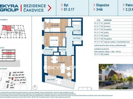 Prodej bytu, 3+kk, 72 m²