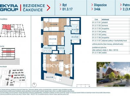 Prodej bytu, 3+kk, 79 m²