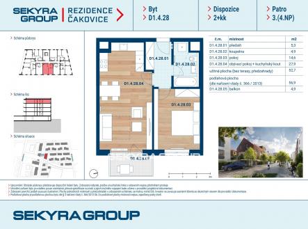 Prodej bytu, 2+kk, 53 m²