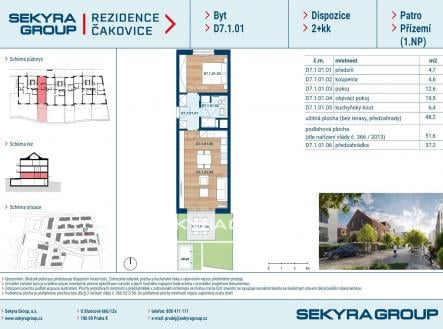 Prodej bytu, 2+kk, 48 m²