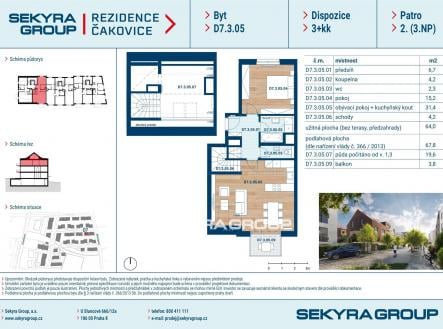 Prodej bytu, 3+kk, 64 m²