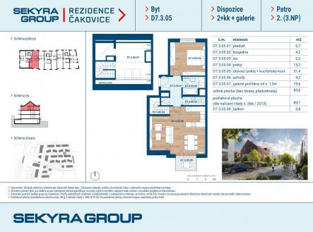 Prodej bytu, 3+kk, 64 m²