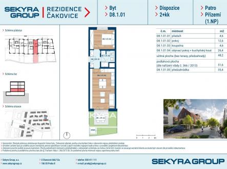 Prodej bytu, 2+kk, 52 m²