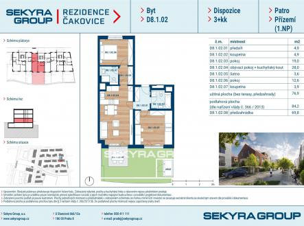 Prodej bytu, 3+kk, 77 m²