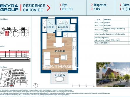 Prodej bytu, 1+kk, 32 m²