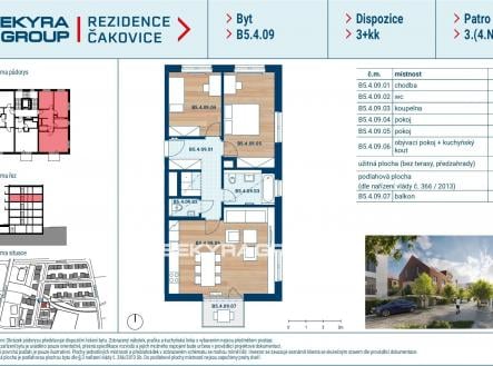 Prodej bytu, 3+kk, 78 m²