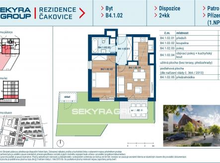 Prodej bytu, 2+kk, 53 m²