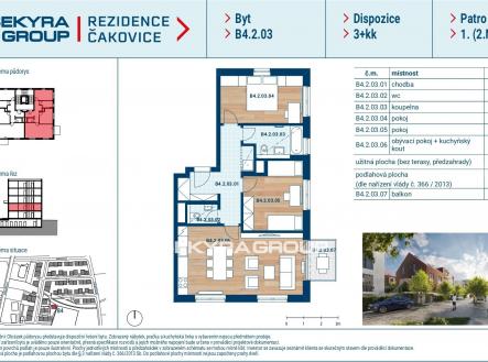 Prodej bytu, 2+kk, 73 m²