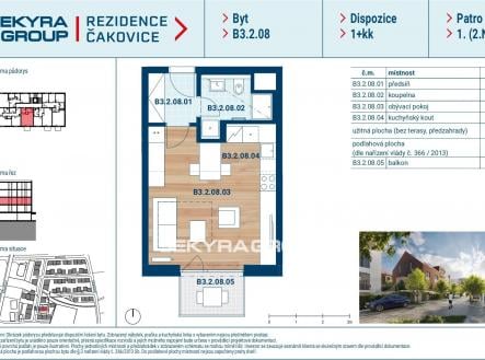 Prodej bytu, 1+kk, 35 m²