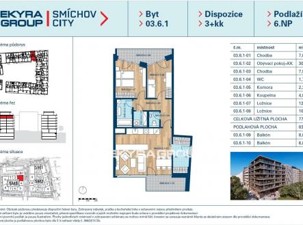 Prodej bytu, 3+kk, 79 m²