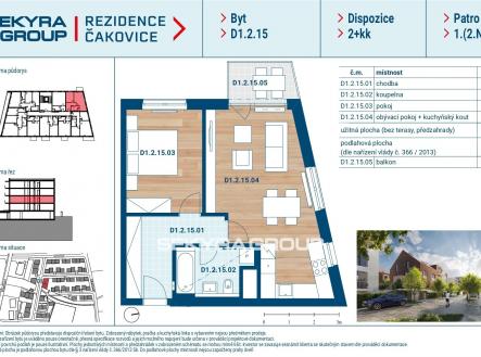 Prodej bytu, 2+kk, 53 m²