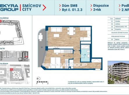 Prodej bytu, 2+kk, 60 m²