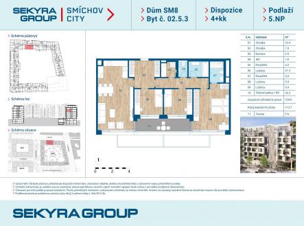 Prodej bytu, 4+kk, 104 m²