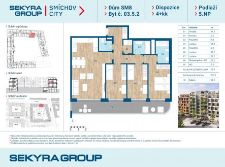 Prodej bytu, 4+kk, 99 m²