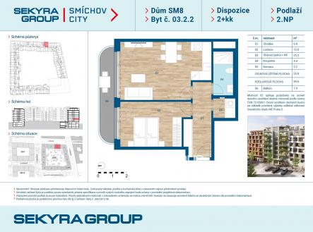 Prodej bytu, 2+kk, 55 m²