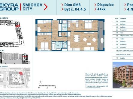 Prodej bytu, 4+kk, 107 m²