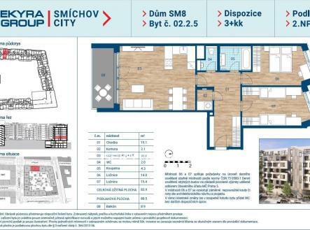 Prodej bytu, 3+kk, 84 m²