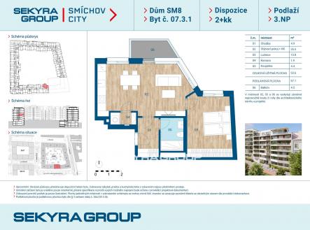 Prodej bytu, 2+kk, 53 m²