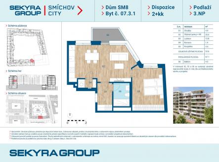 Prodej bytu, 2+kk, 53 m²