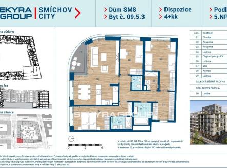 Prodej bytu, 4+kk, 109 m²