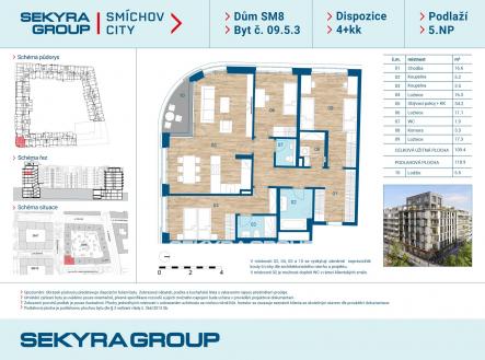 Prodej bytu, 4+kk, 109 m²