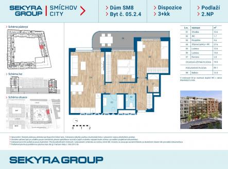Prodej bytu, 3+kk, 74 m²