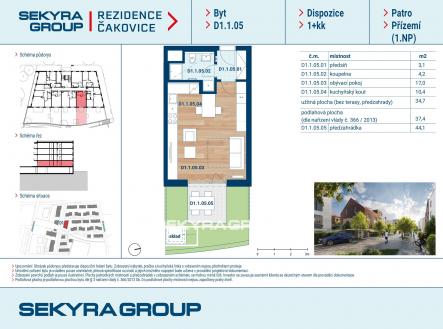 Prodej bytu, 1+kk, 34 m²