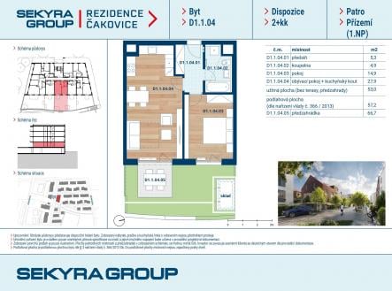 Prodej bytu, 2+kk, 53 m²