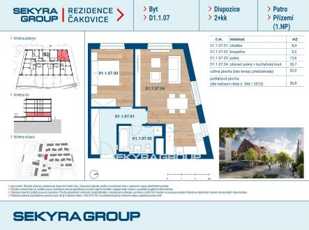Prodej bytu, 2+kk, 53 m²