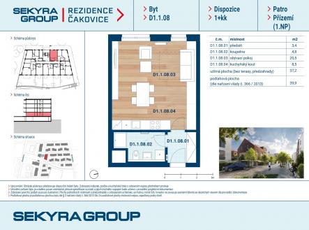 Prodej bytu, 1+kk, 37 m²