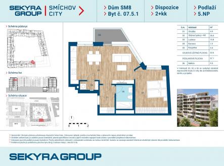 Prodej bytu, 2+kk, 53 m²