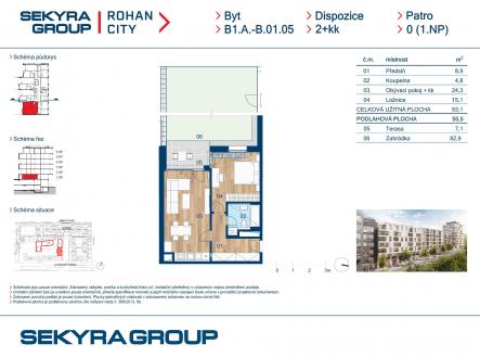 Prodej bytu, 2+kk, 53 m²
